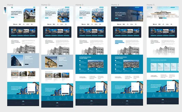 Custom UI Design - Real Estate Web Design Screenshot