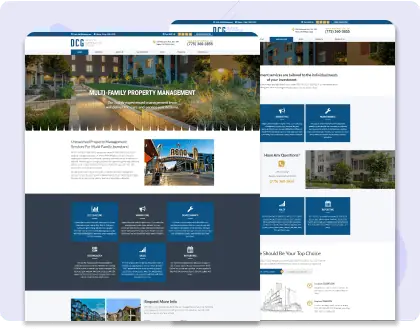 Real Estate Web Design Project - Dickson Commercial Group